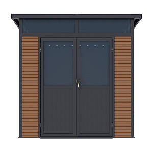 Orion Tuinhuis 218x218 cm Antraciet/Teak