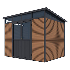 Orion Tuinhuis 278x218 cm Antraciet/Teak