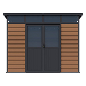 Orion Tuinhuis 278x218 cm Antraciet/Teak