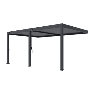 Orion Deluxe overkapping Muurbevestiging 360x530 cm Antraciet