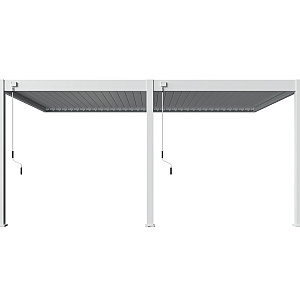 Orion Deluxe overkapping Muurbevestiging 360x530 cm Wit