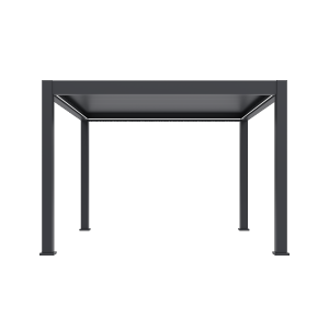 Orion Prestige overkapping met elektrisch lamellendak en LED 360x360 cm Antraciet