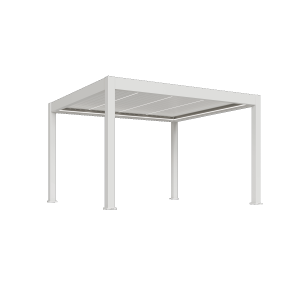 Orion Prestige overkapping met elektrisch lamellendak en LED 360x400 cm Wit