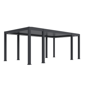 Orion Prestige overkapping met elektrisch lamellendak en LED 360x657 cm Antraciet