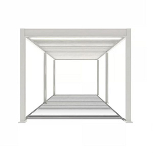 Orion Deluxe overkapping met elektrisch lamellendak en LED 360x530 cm Kiezelgrijs