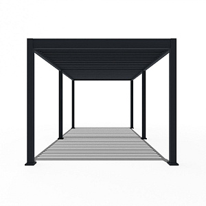 Orion Deluxe overkapping met elektrisch lamellendak en LED 360x720 cm Antraciet