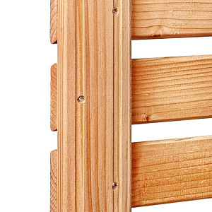 Rhombus scherm Kaprun geschaafd onbehandeld Douglashout 21-planks 180x180 cm