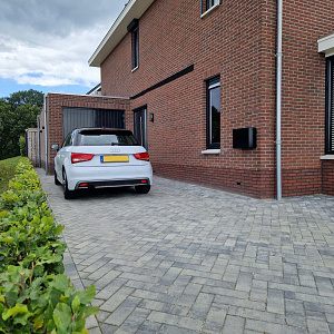 Longstone Opritsteen 10,5x31,5x7 cm Grijs/Zwart gemeleerd