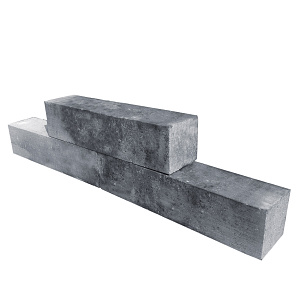 Linia Palissade 60x15x15 cm Strak Grijs/Antraciet gemeleerd