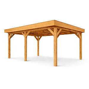 JWOODS Buitenverblijf 700x300 cm, Fijnbezaagd