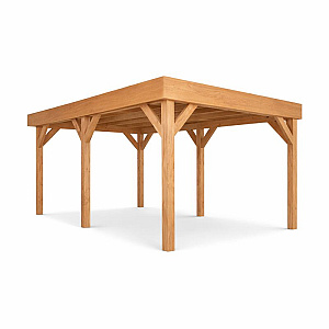 JWOODS Buitenverblijf 500x300cm, Fijnbezaagd