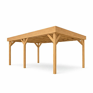 JWOODS Buitenverblijf 700x370 cm, Fijnbezaagd