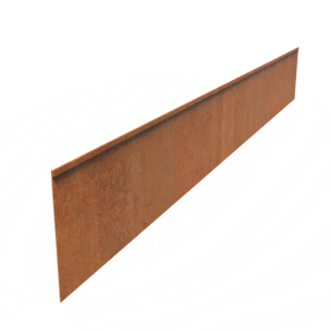 Stalen Kantopsluiting Corten Staal Geplet 230x0.2x29 cm