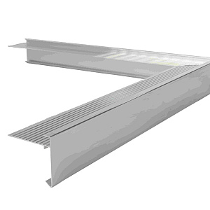 Daktrim Blank Aluminium 50/50x4,5/4,5 cm Buitenhoek