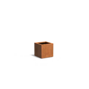 Plantenbak Carrez met bodem cortenstaal 50x50x50 cm