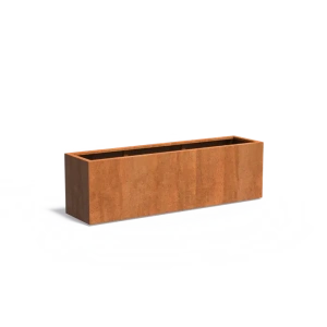 Plantenbak Carrez met bodem cortenstaal 200x50x60 cm