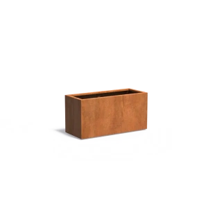 Plantenbak Carrez met bodem cortenstaal 120x50x60 cm