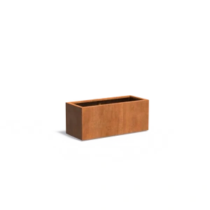 Plantenbak Carrez met bodem cortenstaal 120x50x50 cm