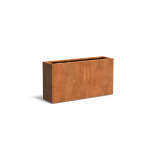 Plantenbak Carrez met bodem cortenstaal 150x40x80 cm
