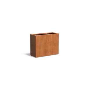 Plantenbak Carrez met bodem cortenstaal 100x40x80 cm