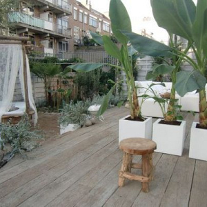 Plantenbak Carrez met bodem aluminium 40x40x40 cm