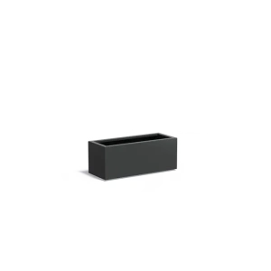 Plantenbak Carrez met bodem aluminium 100x40x40 cm