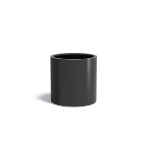 Plantenbak Circum met bodem aluminium Ø80x80 cm