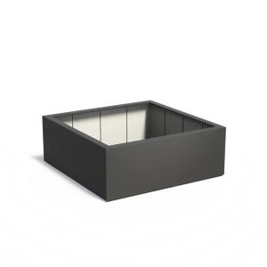 Plantenbak Carrez met bodem polyester 160x160x60 cm