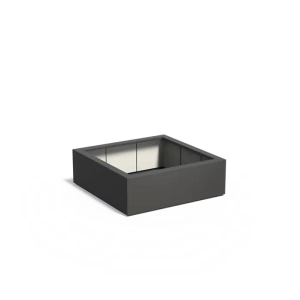 Plantenbak Carrez met bodem polyester 120x120x40 cm