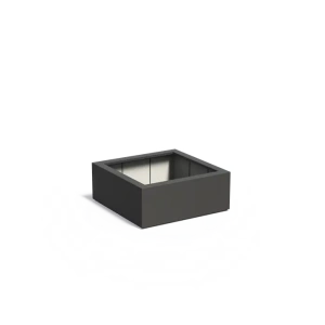 Plantenbak Carrez met bodem polyester 100x100x40 cm