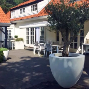 Plantenbak Canna met bodem polyester Ø50x90 cm