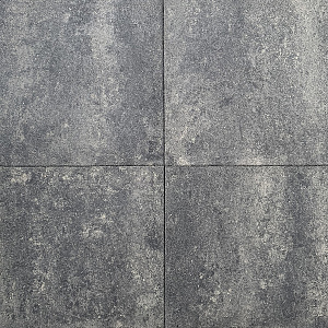Budget Terrastegel 60x60x4 cm Grijs/Zwart