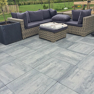 H2O Comfort Square 60x60x4 cm Nero/Grey