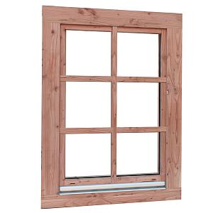 Douglas draai-kiepraam Prestige met dubbelglas, 84,4 x 120,4 cm., onbehandeld