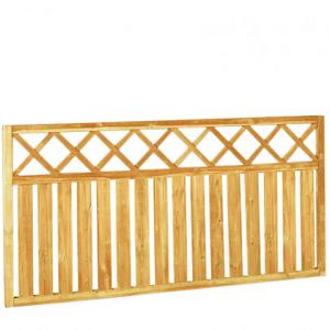 Rechthek met trellis geschaafd groen geïmpregneerd grenenhout 180x90 cm