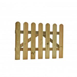 Reliëf rechthekpoort geschaafd groen geïmpregneerd grenenhout 100x80 cm