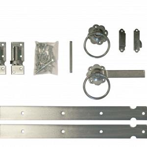 Poortbeslag met hengen en duimen tbv houten deur en hekpoort