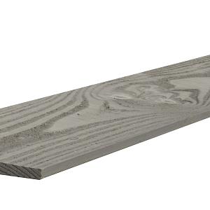 Douglas Zweeds Rabat Plank, 1,1-2,7 x 19,3 x 400 cm., grijs gespoten