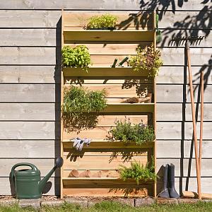Plantenetagère moestuin 90x14x180 cm geïmpregneerd, geschaafd grenen