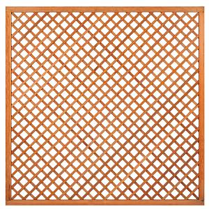 Trellis diagonaal met lijst 180x180 cm onbehandeld geschaafd hardhout
