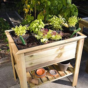 Moestuintafel 85x60x82 cm geïmpregneerd, geschaafd grenen