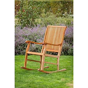Schommelstoel Relax onbehandeld teak 60x51x108 cm