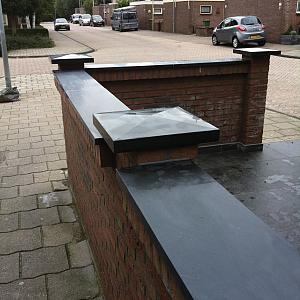 Afdek- Vijverrand Granero 100x20x3 cm gezoet met facet