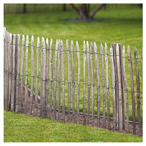 Engelse kastanjehekwerk op rol geschild latafstand 7,5 cm 460x90 cm