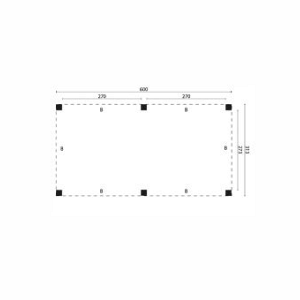 JWOODS Buitenverblijf XL Modern 600x314 cm