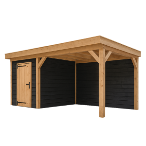 Douglas Buitenverblijf Met Berging Zweeds Rabat Zwart 