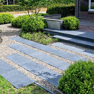 ArtiStone Tegel zonder facet gewapend 40x80x5 cm Carbon