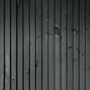 JWOODS Wand 325 tot 338 cm - Verticaal Triple rabat zwart dubbelzijdig