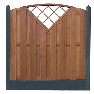 Beton Hoekpaal (3sp) 10x10x280 cm, Antraciet tbv Scherm 180