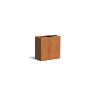 Plantenbak Carrez met bodem cortenstaal 80x40x80 cm